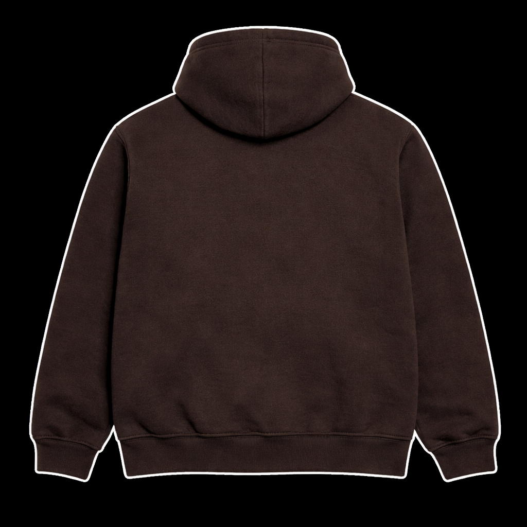 Wings Brown Zip Hoodie