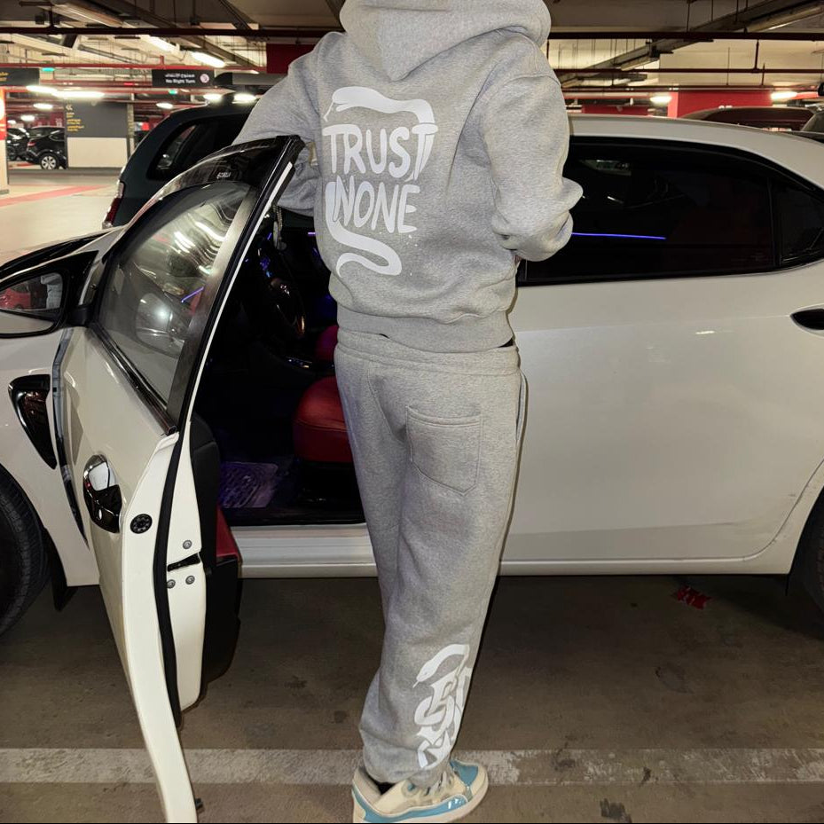 Trust None Grey Sweatpants