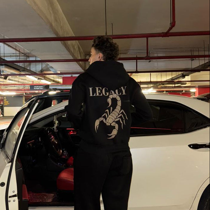Legacy Black Zip Hoodie